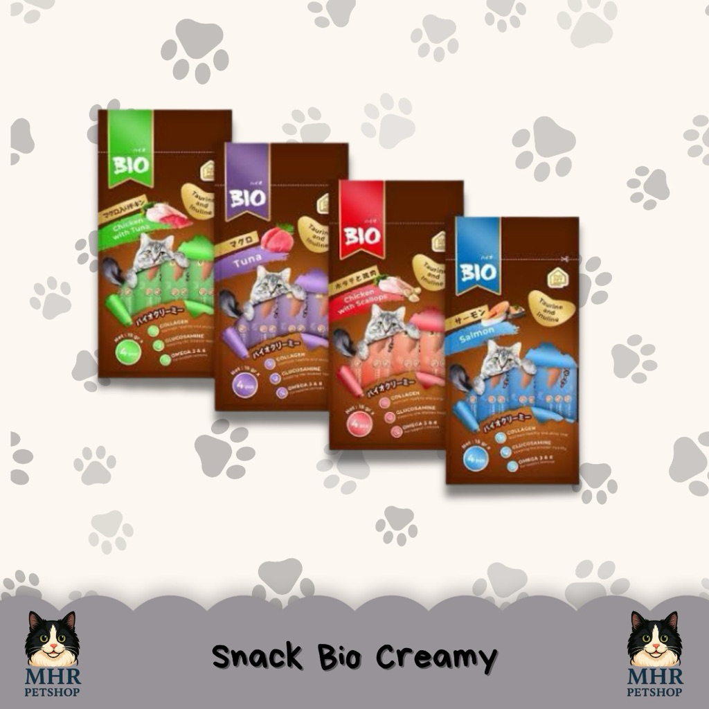 Snack Kucing Bio Creamy Treats, Bio Creamy Snack kucing murah