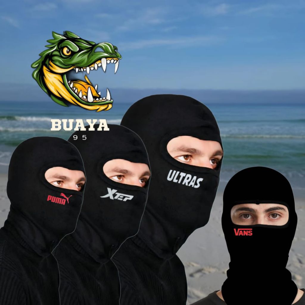 masker Balaclava ninja logo||masker Balaclava premium||Balaclava hitam polos
