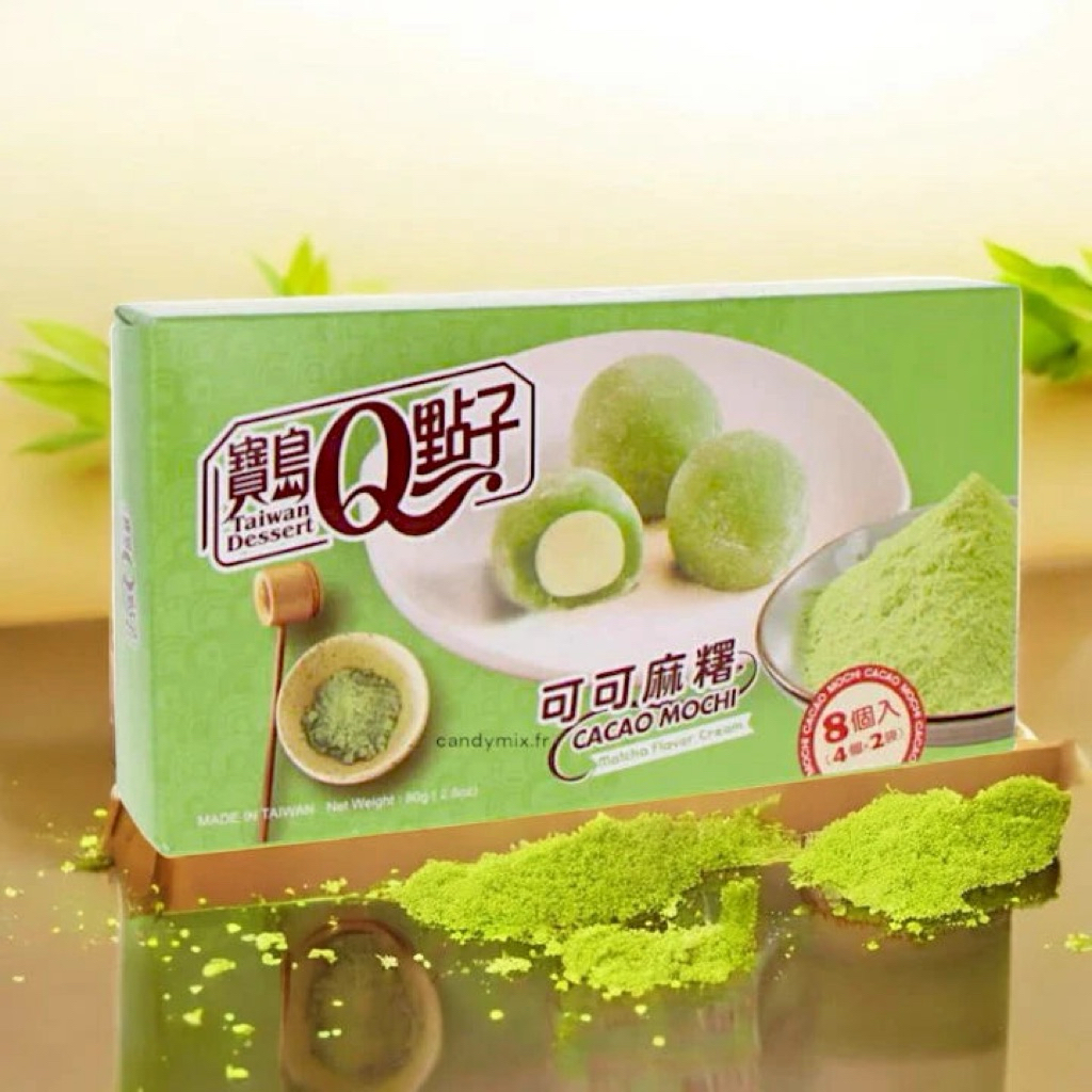 

Mochi Taiwan - Cacao Mochi (Cream / Matcha) Isi 8pcs