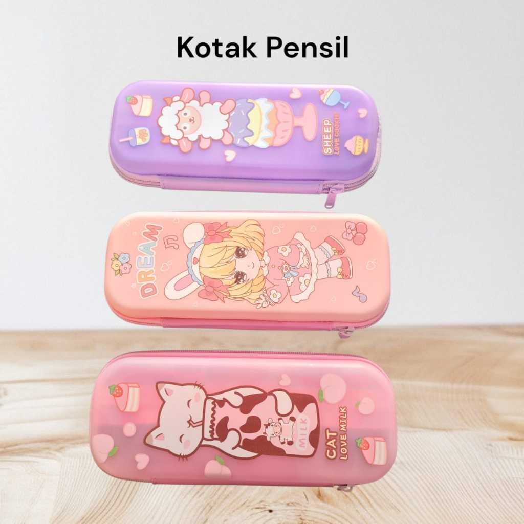 

Kotak Pensil Resleting Motif Lucu / Box Alat Tulis Anak Cowok Cewek