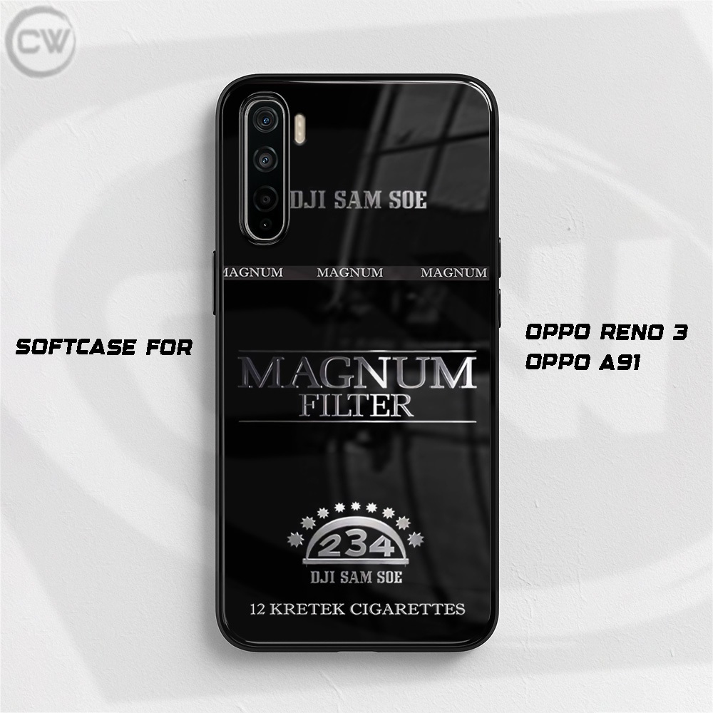 [WD23] Softcase Kilau Glossy Case for OPPO A91 | OPPO RENO 3 | Casing Lucu Keren Aestetic | Rokok