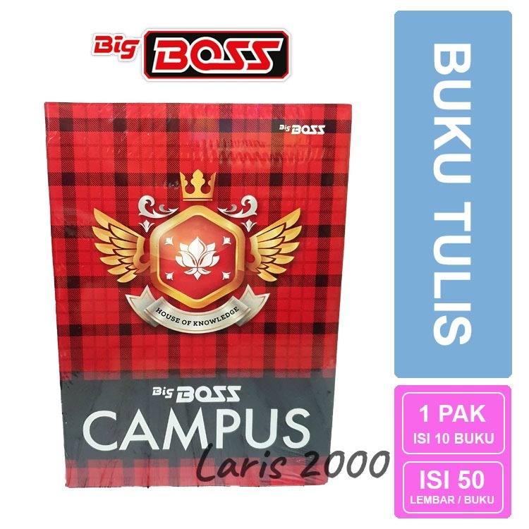 

Buku Tulis Big Boss Campus 50 / Boxy (Per Pak isi 10)