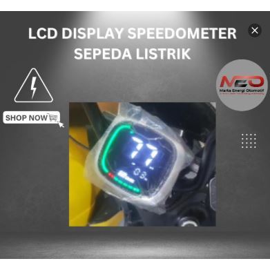 Display Spedometer Layar LCD Sepeda Listrik Pacific, Genio, United, Exotic, Selis, ProStreet, Wuling