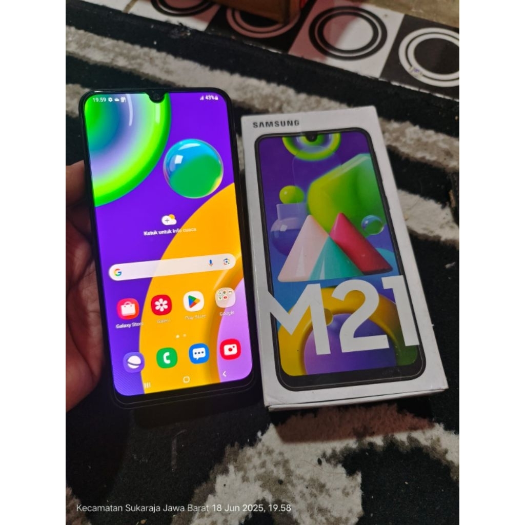 samsung m21 ram 4/64gb