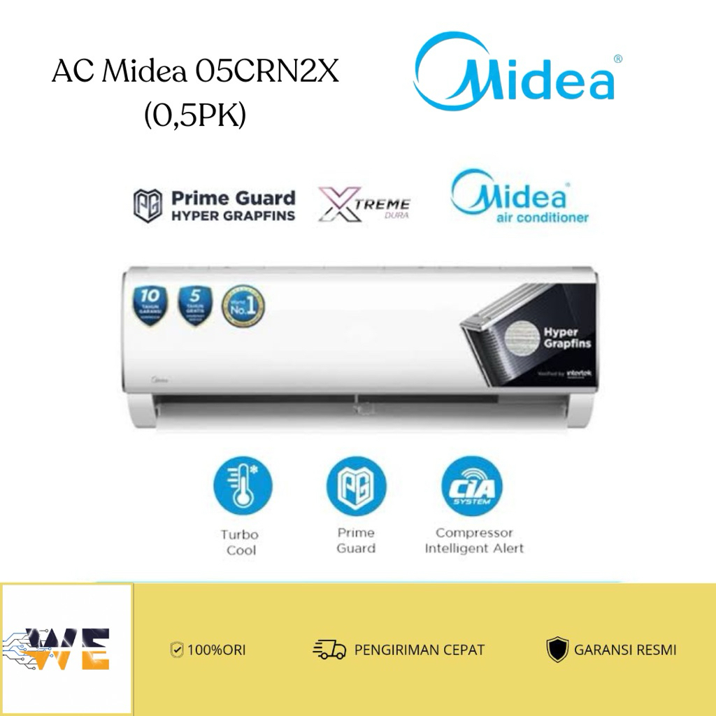 AC MIDEA 0,5PK, 1PK, 1.5PK, 2PK