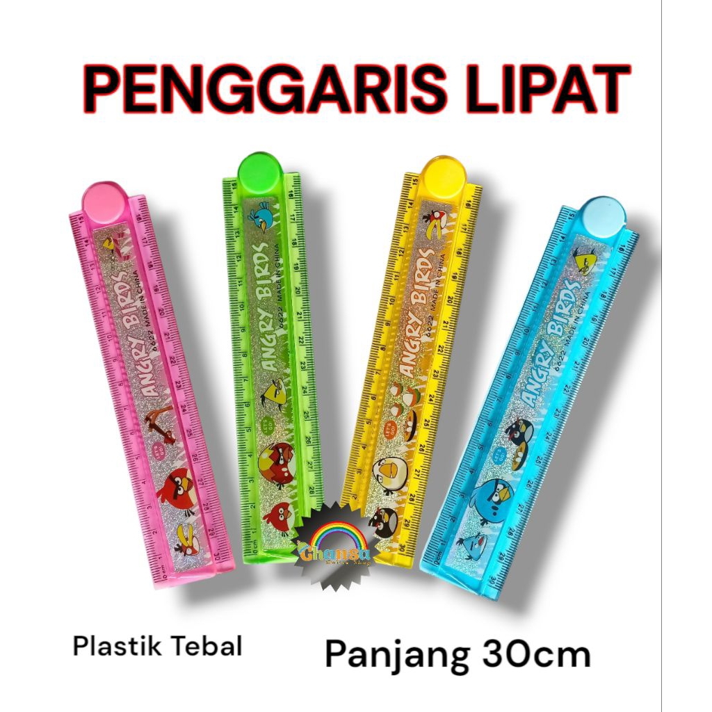 

Penggaris Lipat / Penggaris Karakter / Penggaris Lipat 30cm / Penggaris Pin Ball 20 cm