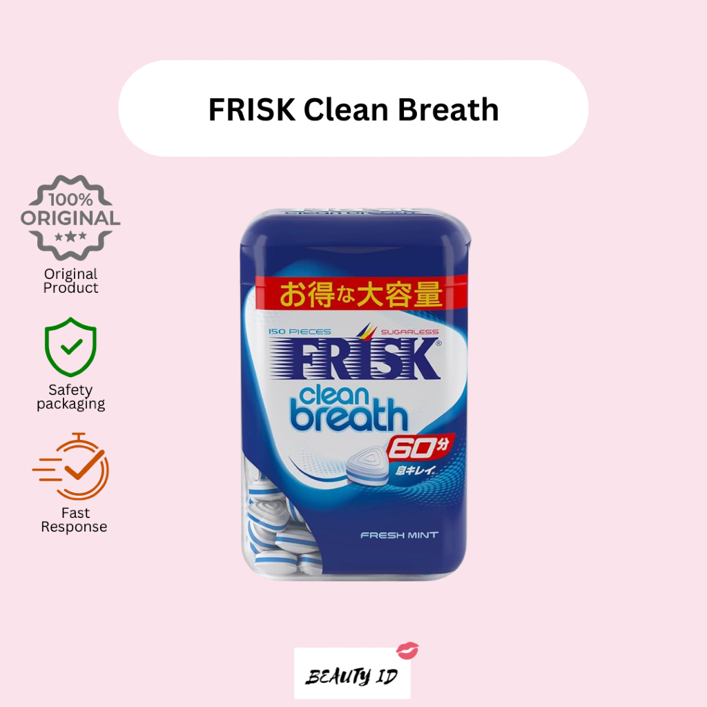

[READY] FRISK Clean Breath Sugarless Permen Anti Nafas Bau Original Japan