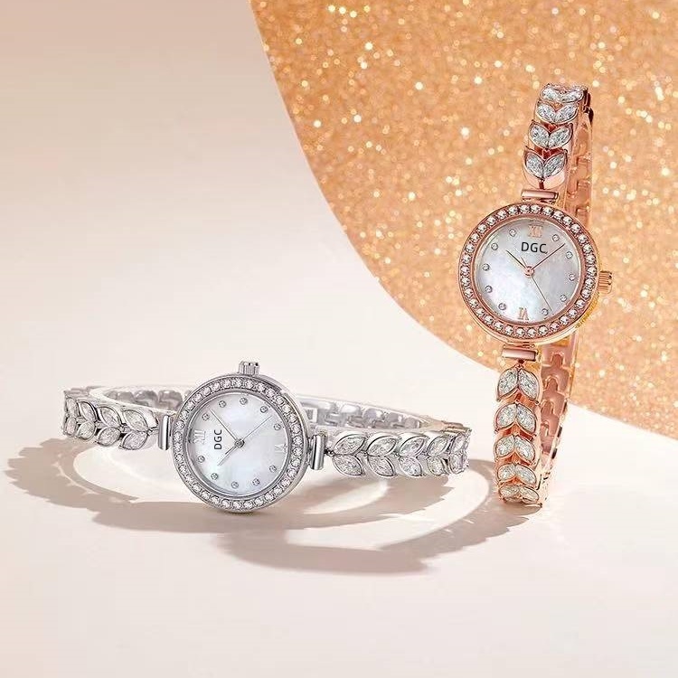 DGC G160 Jam Tangan Rantai /Jam Tangan Wanita Fashion Bulat Quartz Analog Jam Tangan Casual Wanita