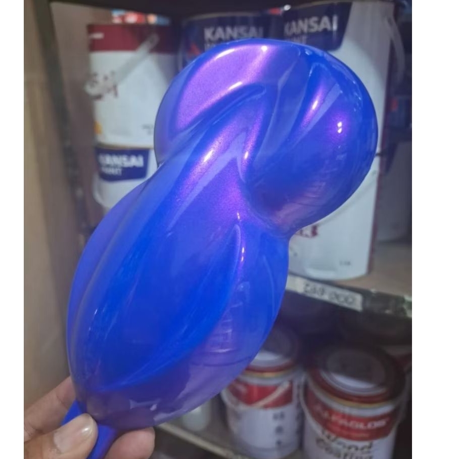 cat warna blue oreo lembayung purple cat blue mutiara ungu cat biru xiralic ungu cat biru lembayung 