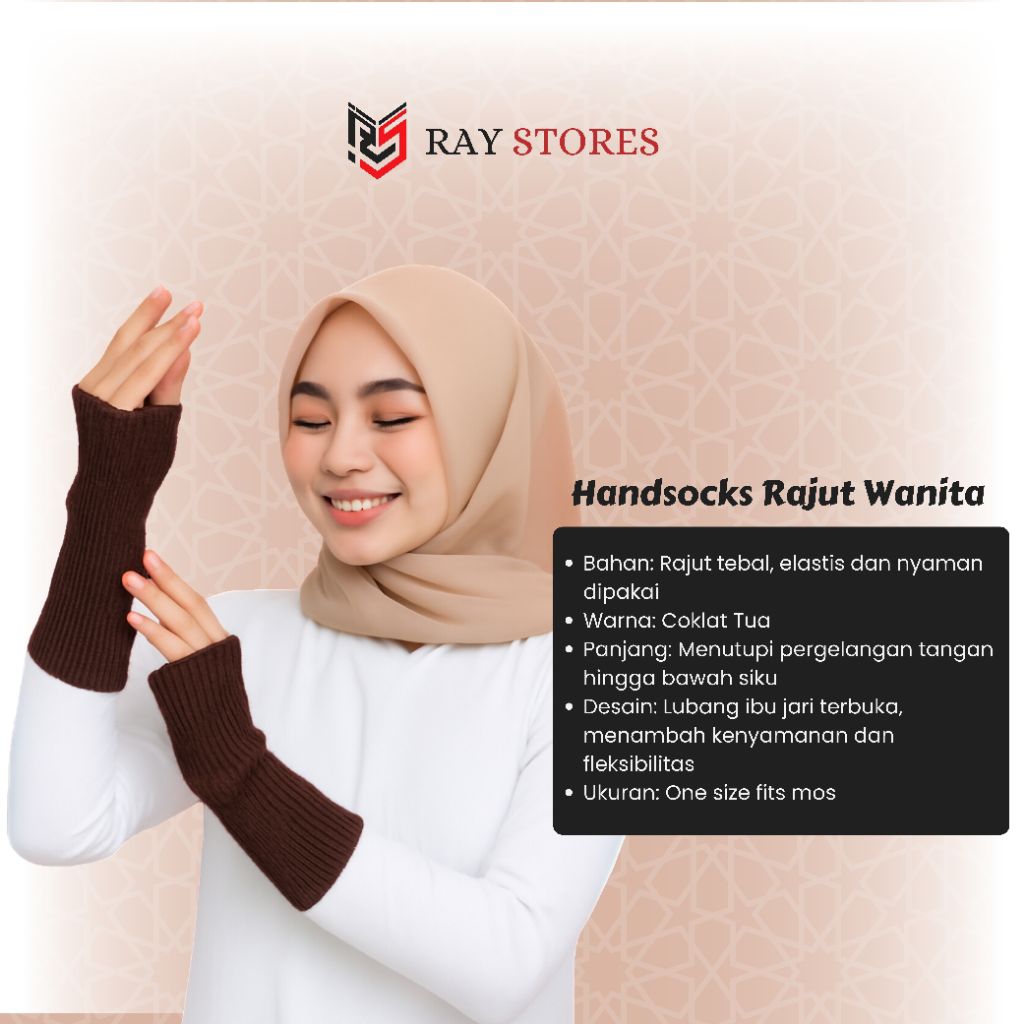 Manset Tangan Rajut Handsock Rajut Wanita Lengan Panjang Manset Wanita