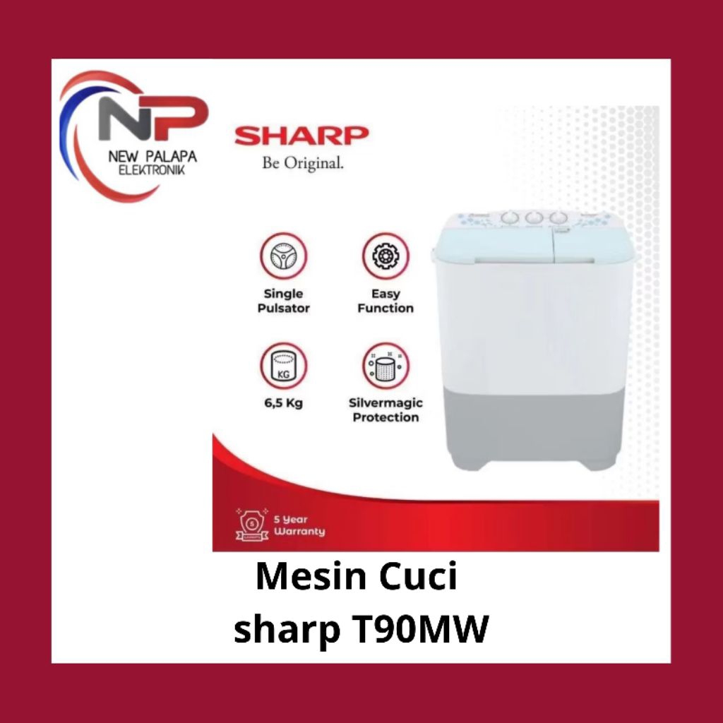 MESIN CUCI SHARP ES-T90MW