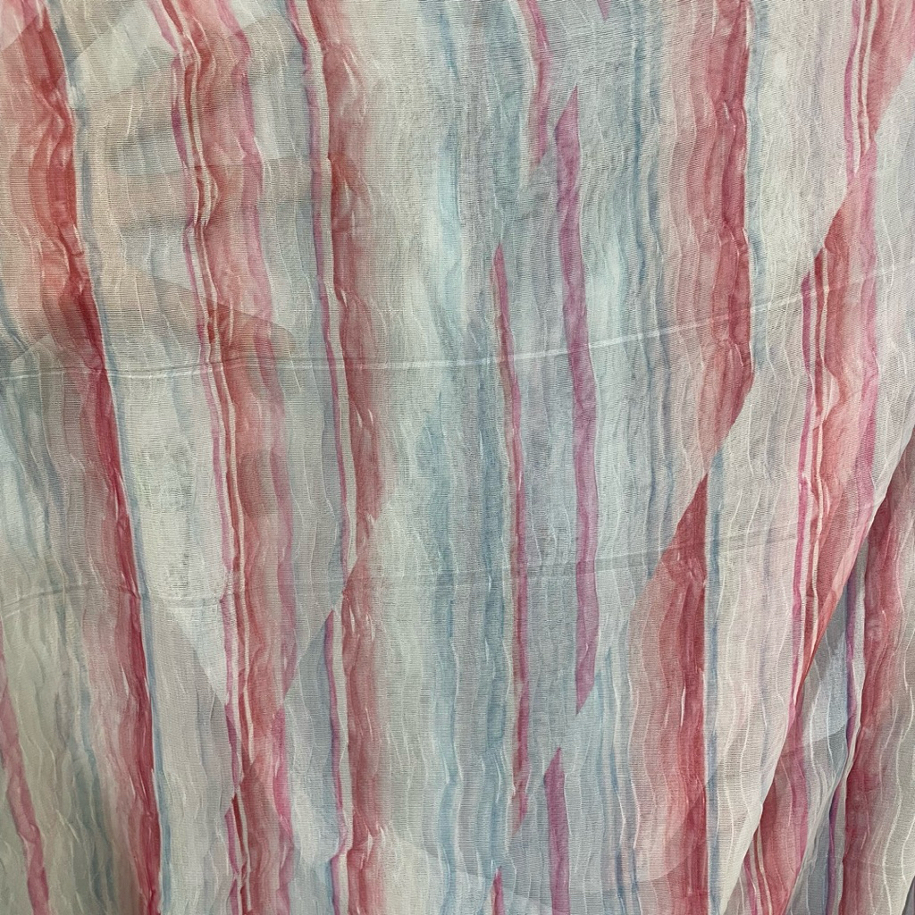 kain sifon crinkle motif salur premium - kain sifon sutra cringkel - kain sifon style korea pj