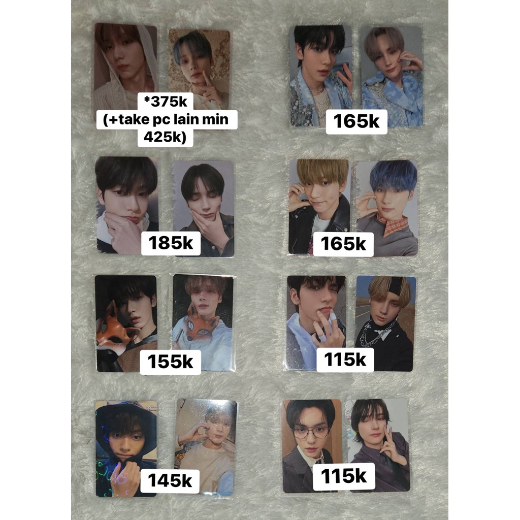 PC SOOBIN YEONJUN BEOMGYU TAEHYUN HUENINGKAI TXT SANCTUARY FREEFALL DMM GRAVITY YETI MALL YIZHIYU