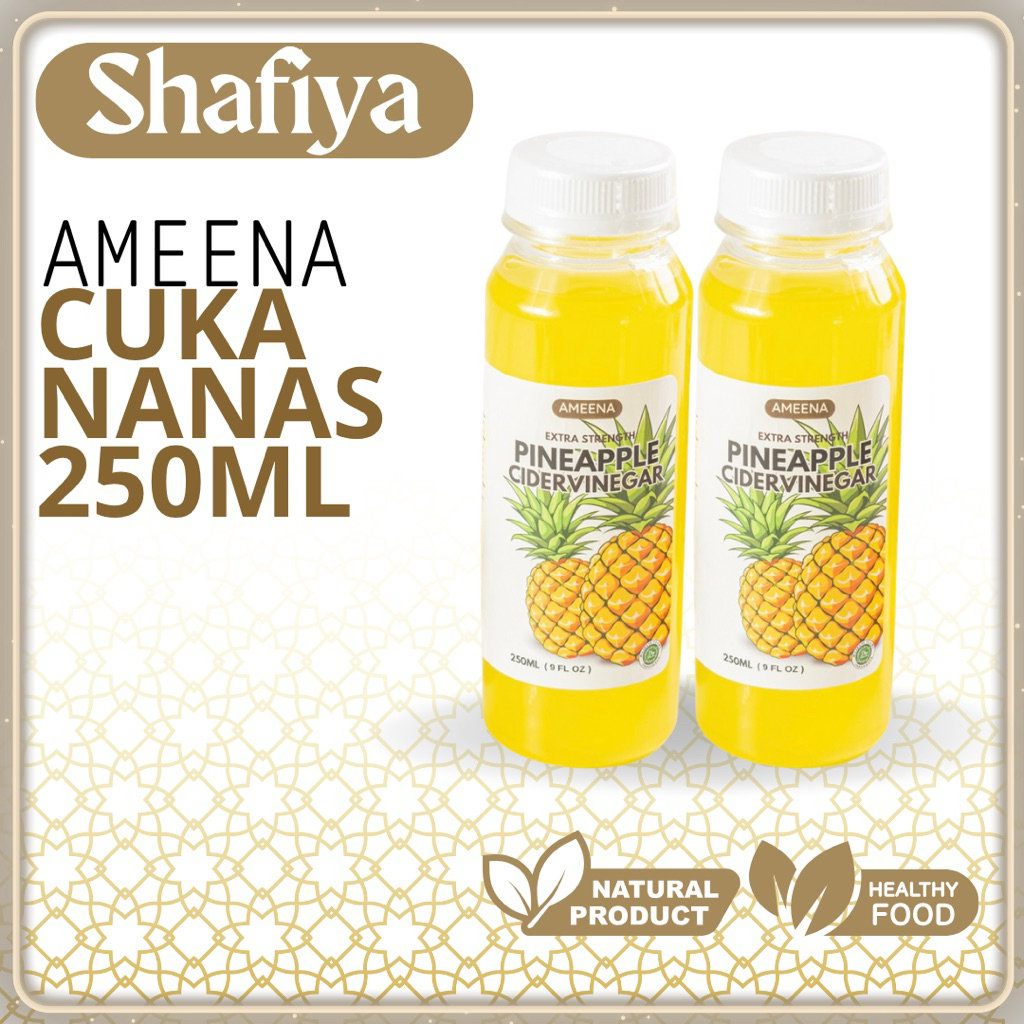 

Cuka Nanas Vinegar With The Mother - Pineapple Organic 250ml | Ameena Premium Quality