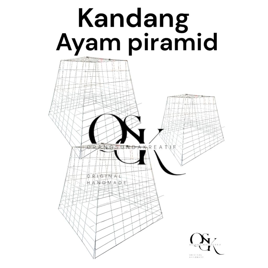 kurung ayam piramida/ kandang ayam piramida/  sangkar kurung ayam piramida/ kandang ayam lipat piram
