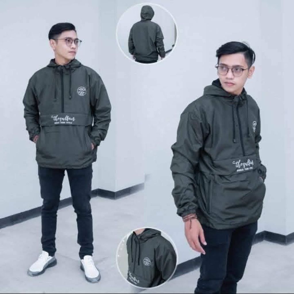 jaket Cagoule man pria / Jaket Kantong Saku Depan