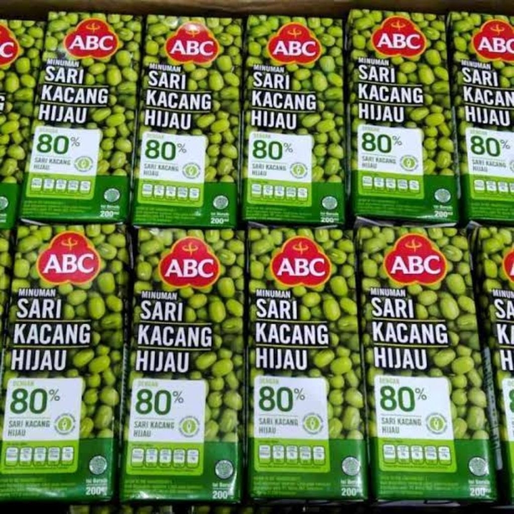 

Abc Sari Kacang Hijau 200 ML Paket 2 Karton lebih hemat 1Dus isi 24 Pcs