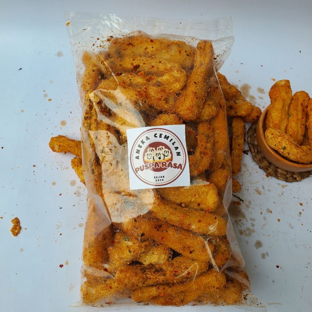 

Batagor kering pedas daun jeruk