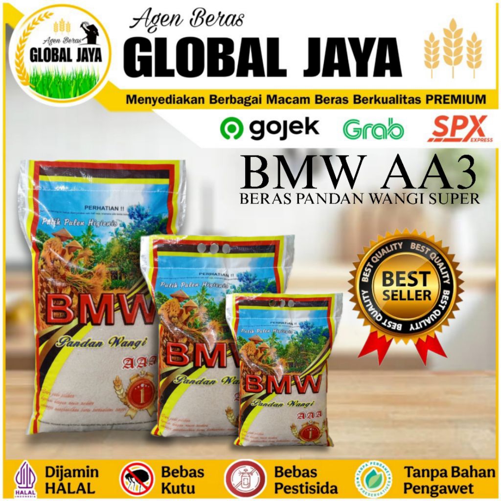 

Beras BMW A3 Premium 5kg 10kg dan 20kg (pandan wangi)
