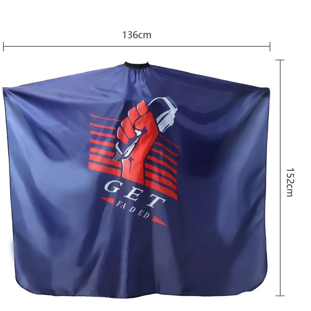 Kain Cukur Navy Potong Rambut Kain Barbershop Salon Pangkas Cape Hairdressing Kain Cukur