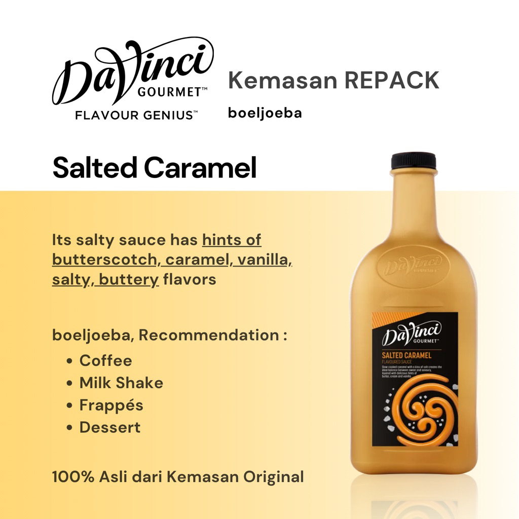 

REPACK - Davinci Salted Caramel Sauce [30, 50, 100] g
