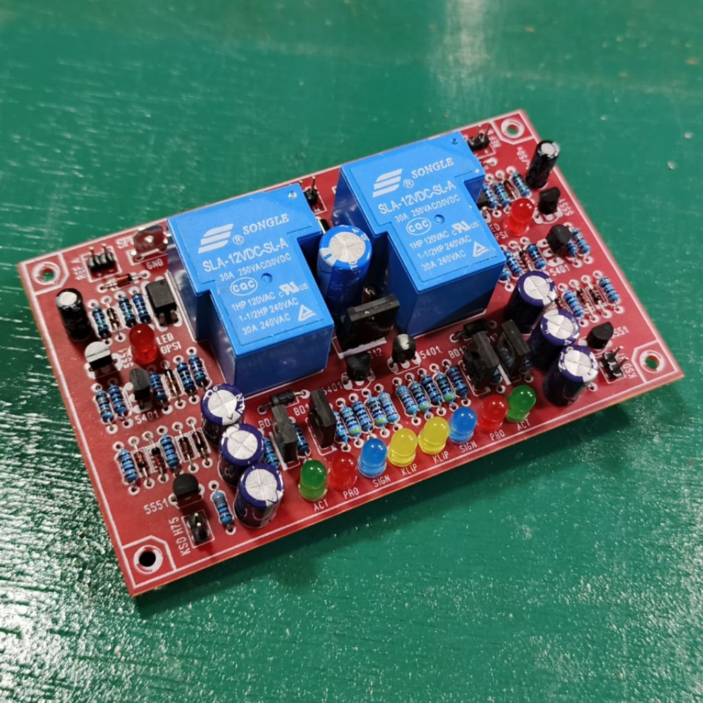 Kit speaker protektor stereo 30A full fitur ocp anti korslet dcp dc protector plus indikator clip da