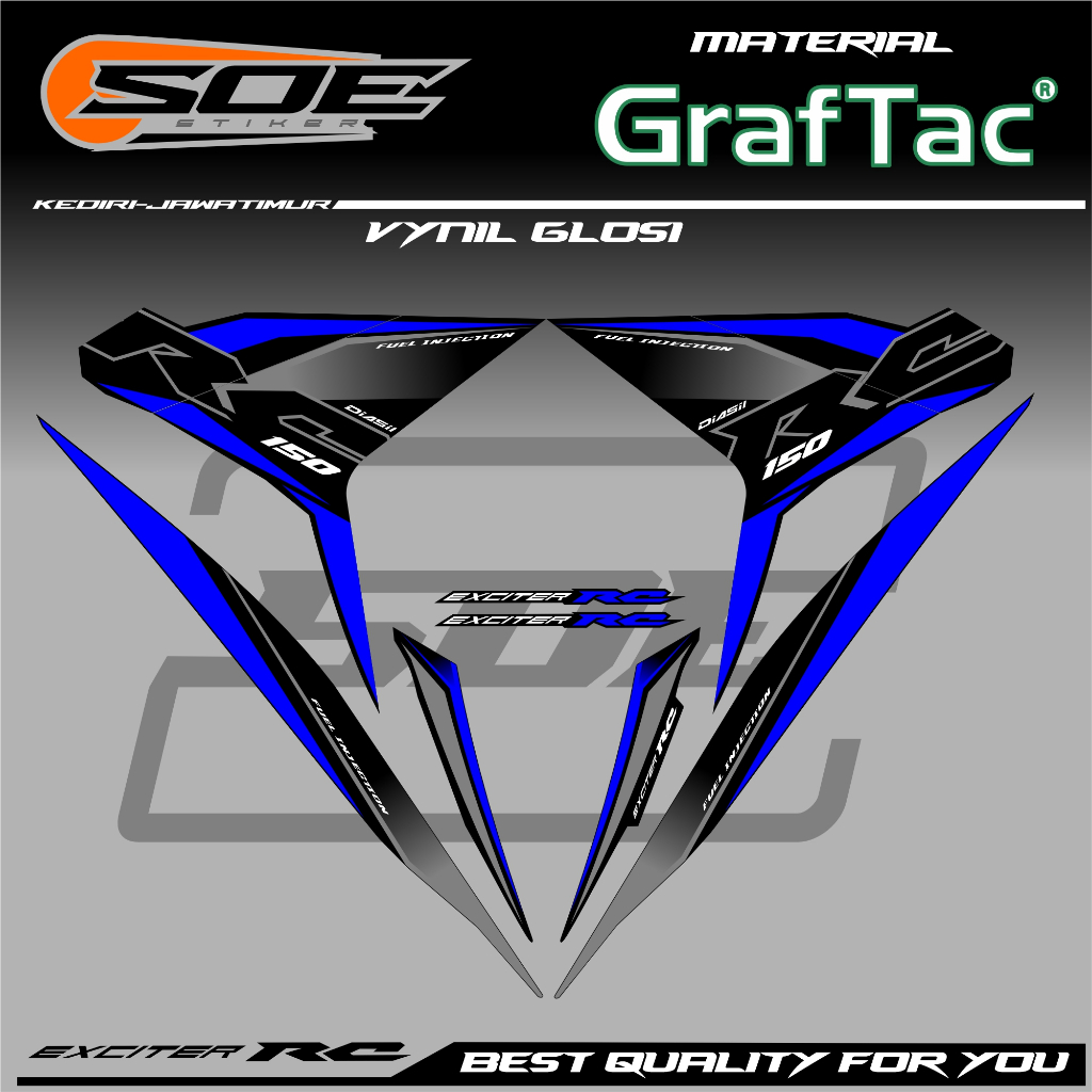 STRIPING MX KING MOTIF LIVERY EXCITER RC