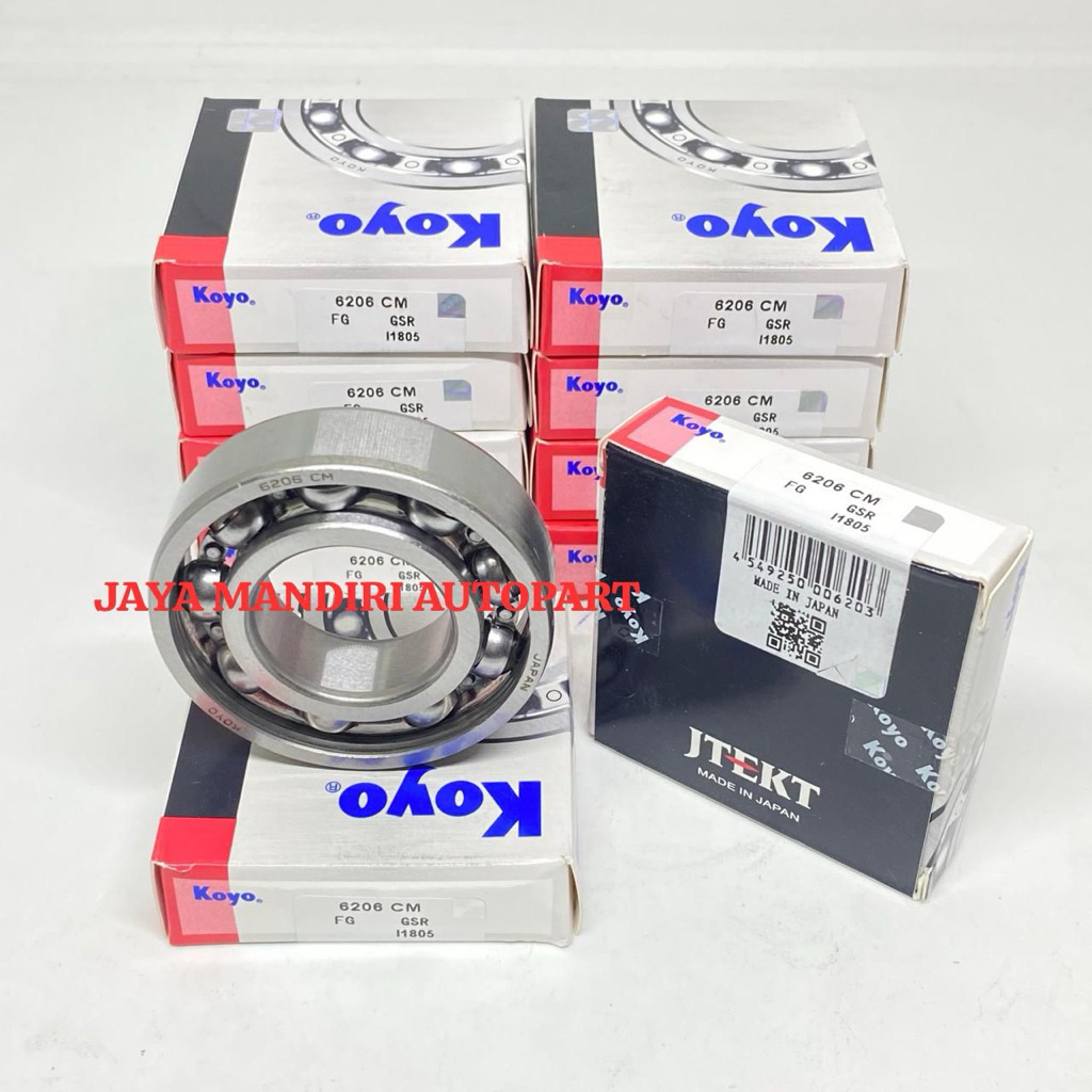 BEARING 6206 CM KOYO 6206CM KOYO TANPA TUTUP/OPEN