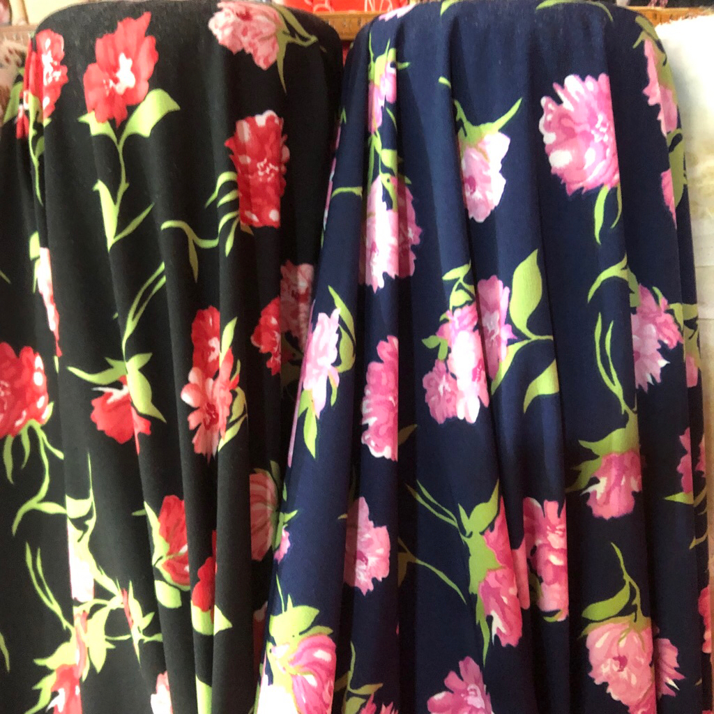 kain wolfis motif bunga - kain wolfis motif branded - kain wolfis motif premium pdv