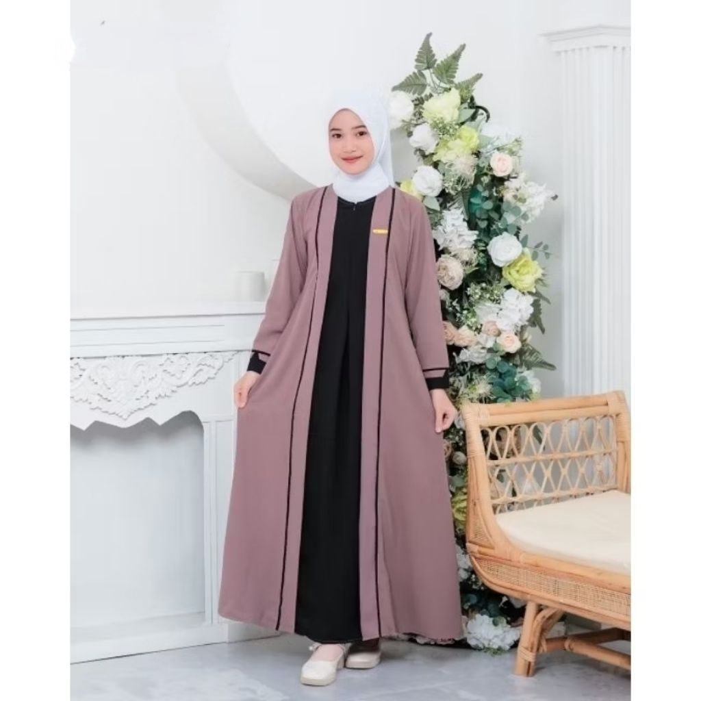 Gamis Anak Perempuan Muslimah Tanggung Dress Lebaran Terbaru Kekinian 2025 Usia 5 Sampai 14 Tahun ga