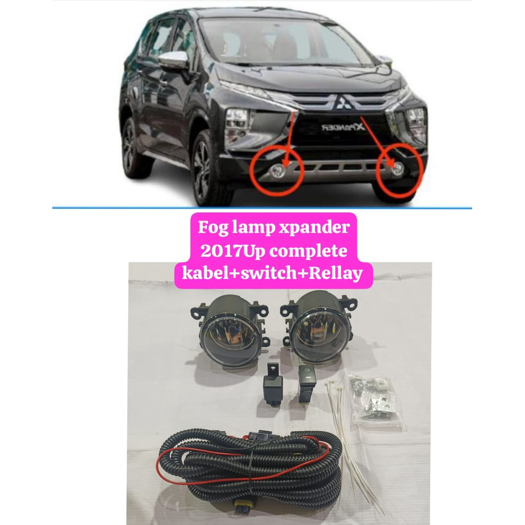 Foglamp Fog Lamp Lampu Kabut Lampu Bumper Depan Mitsubishi Xpander Exceed Ultimate Cross 2017 2018 2