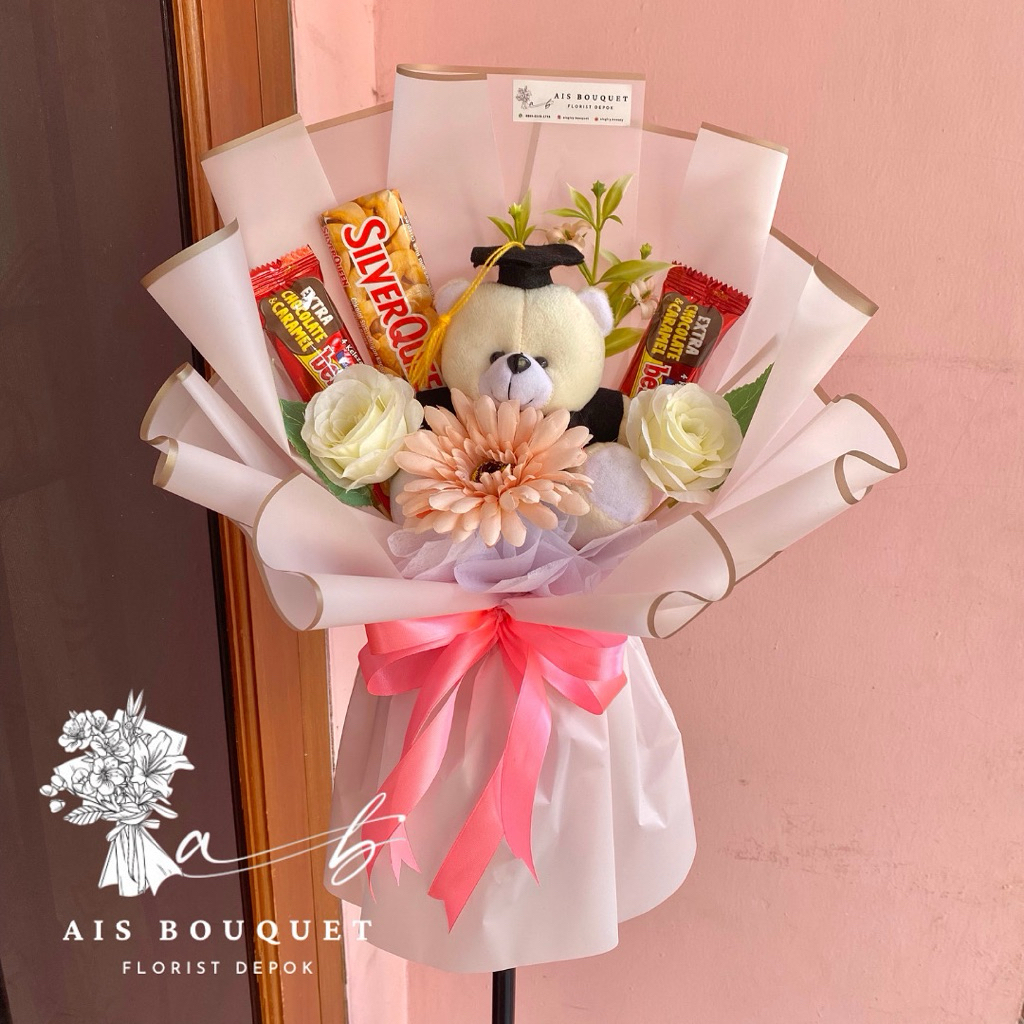

Buket boneka wisuda buket coklat silverqueen buket bengbeng buket bunga