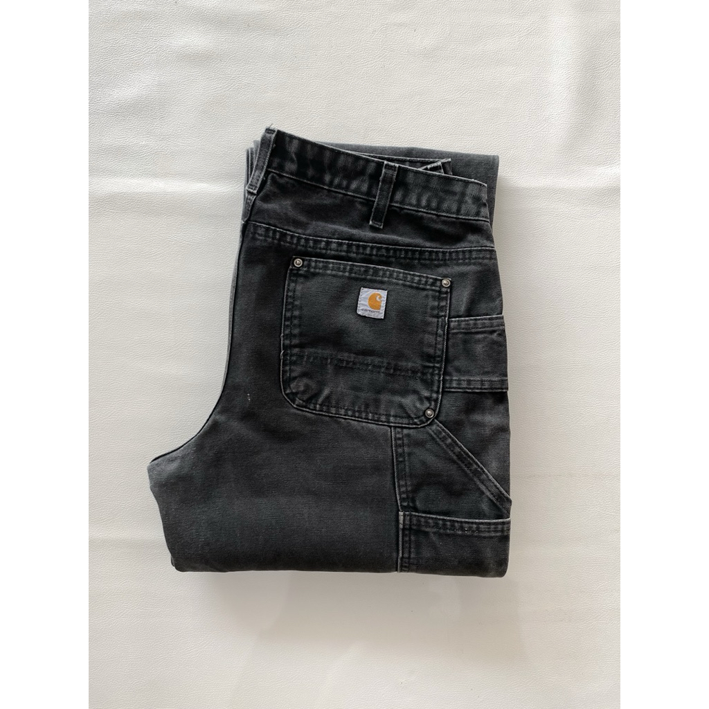 Carhartt Men's Carpenter Double Knee Pants - Washed Black