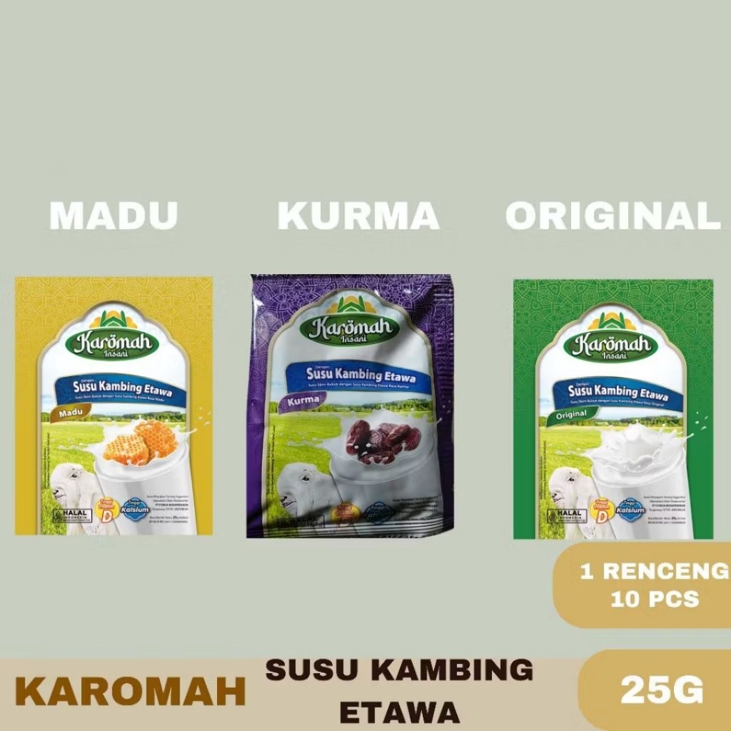 

Susu Etawa Karomah Insani 1 Renceng 10 Sachet