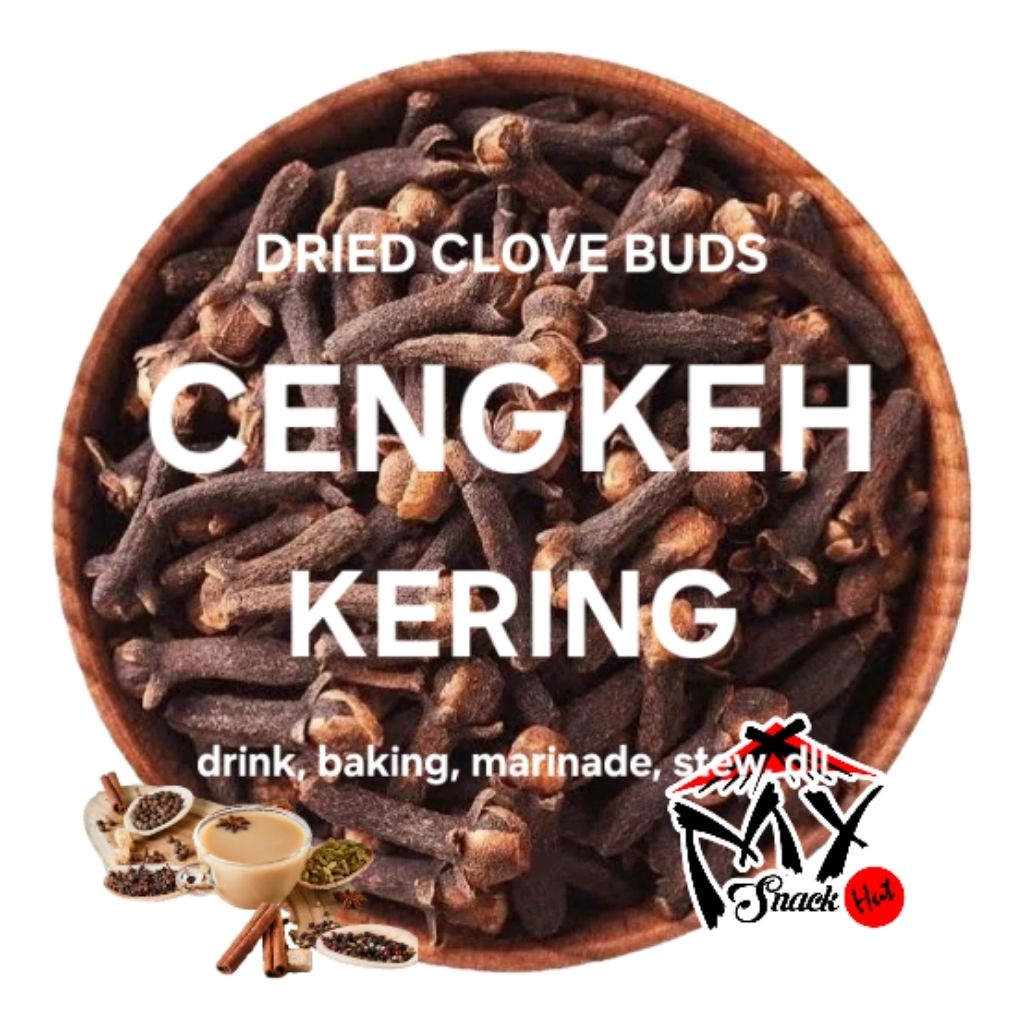 

CENGKEH UTUH KERING 250GR CLOVE BUDS FLOWER DRY MINUMAN HANGAT COOKIES PIE CURRY STEW MULLED SPICES