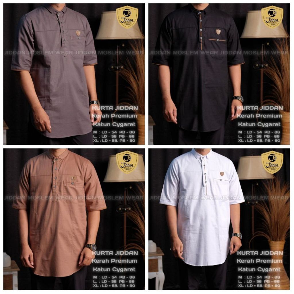 kurta original jiddan Moslem wear katun cygaret