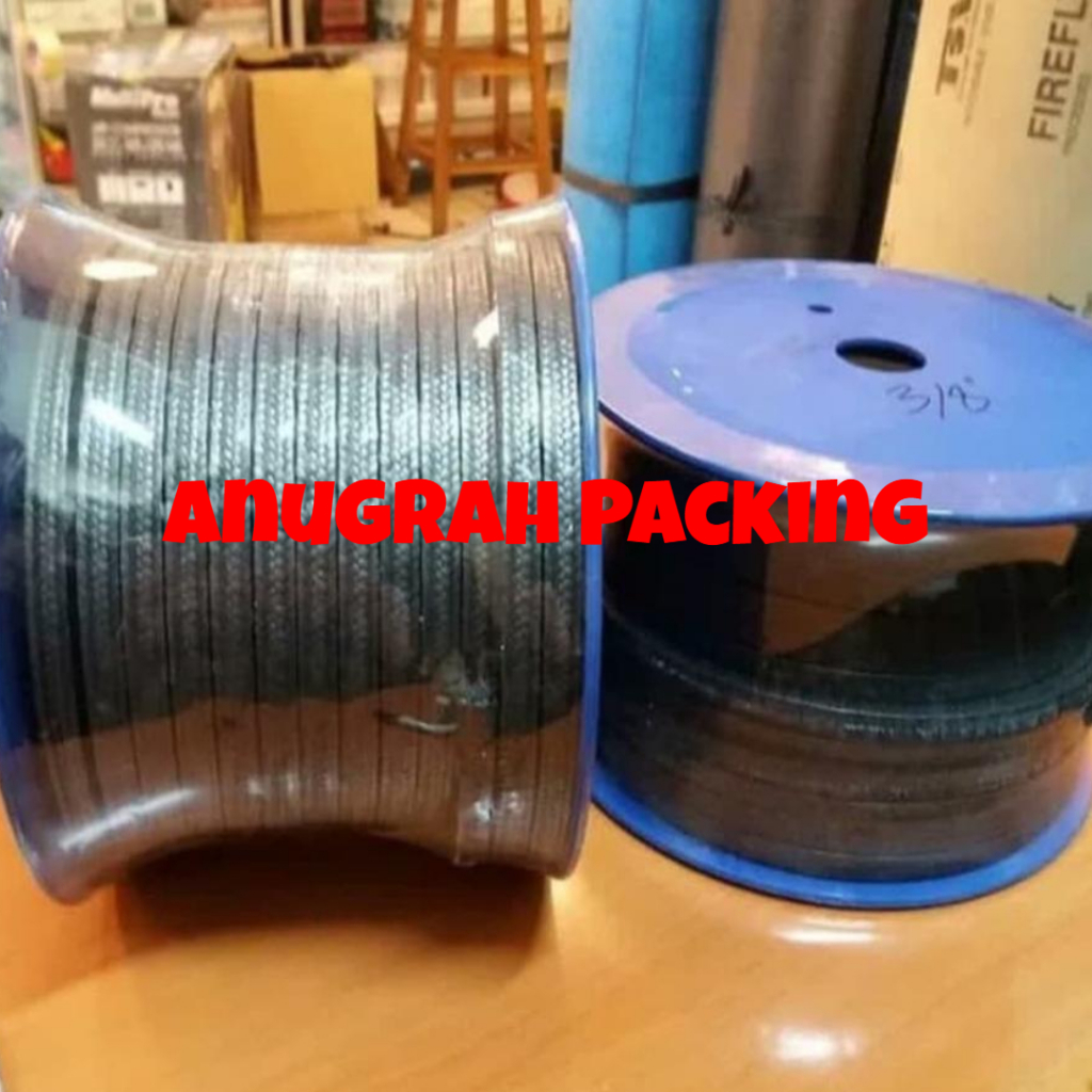 GFO Gland Packing 10mm Roll 3/8 / gland packing teflon hitam graphite