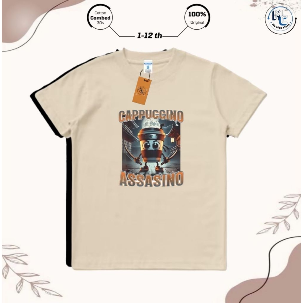 MCkids store Baju kaos Anak Distro Laki laki/Anak Prempuan Umur 1-12 Tahun Bahan Cotton Combat 24s /