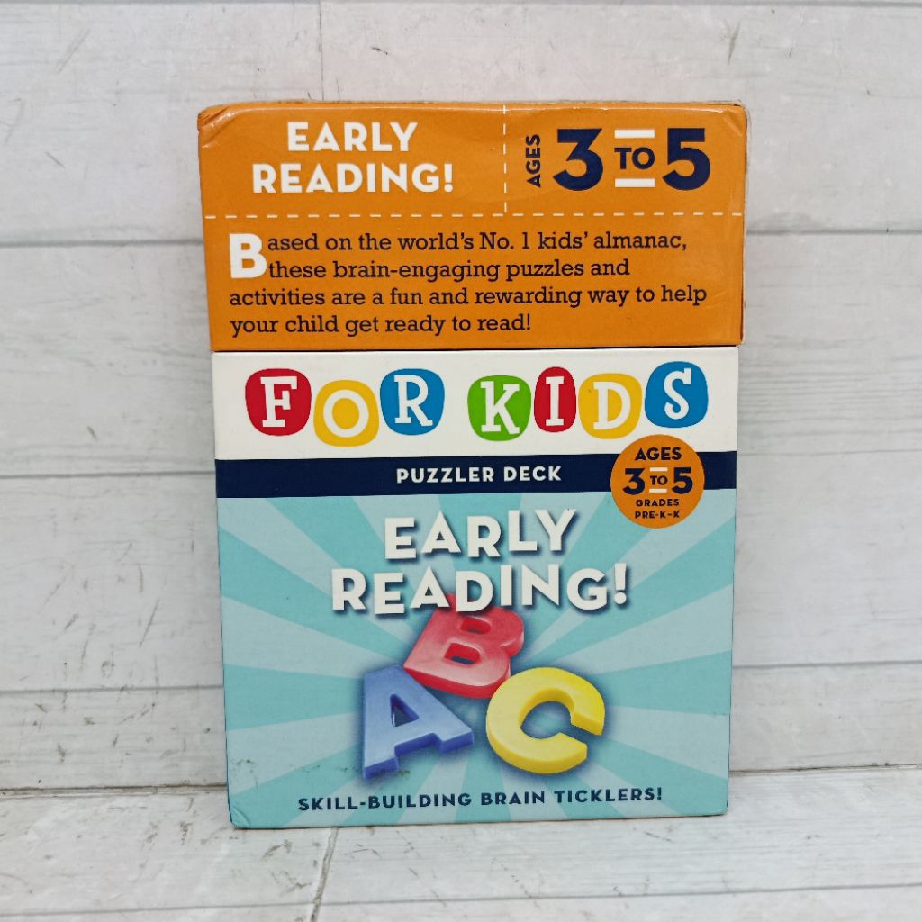 The World Almanac For Kids Puzzle Deck Erly Reading Ages 3 To 5 Grades Pree-K-K