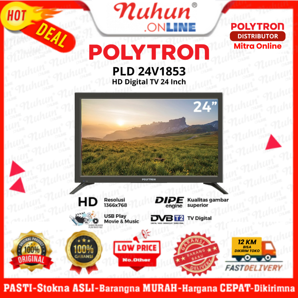 Polytron TV LED 24 Inch PLD 24V1853