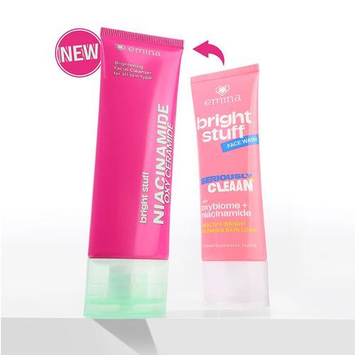 EMINA Bright Stuff Series Indonesia / Facial Wash Face Scrub Micellar Water Essence Toner Mist Serum