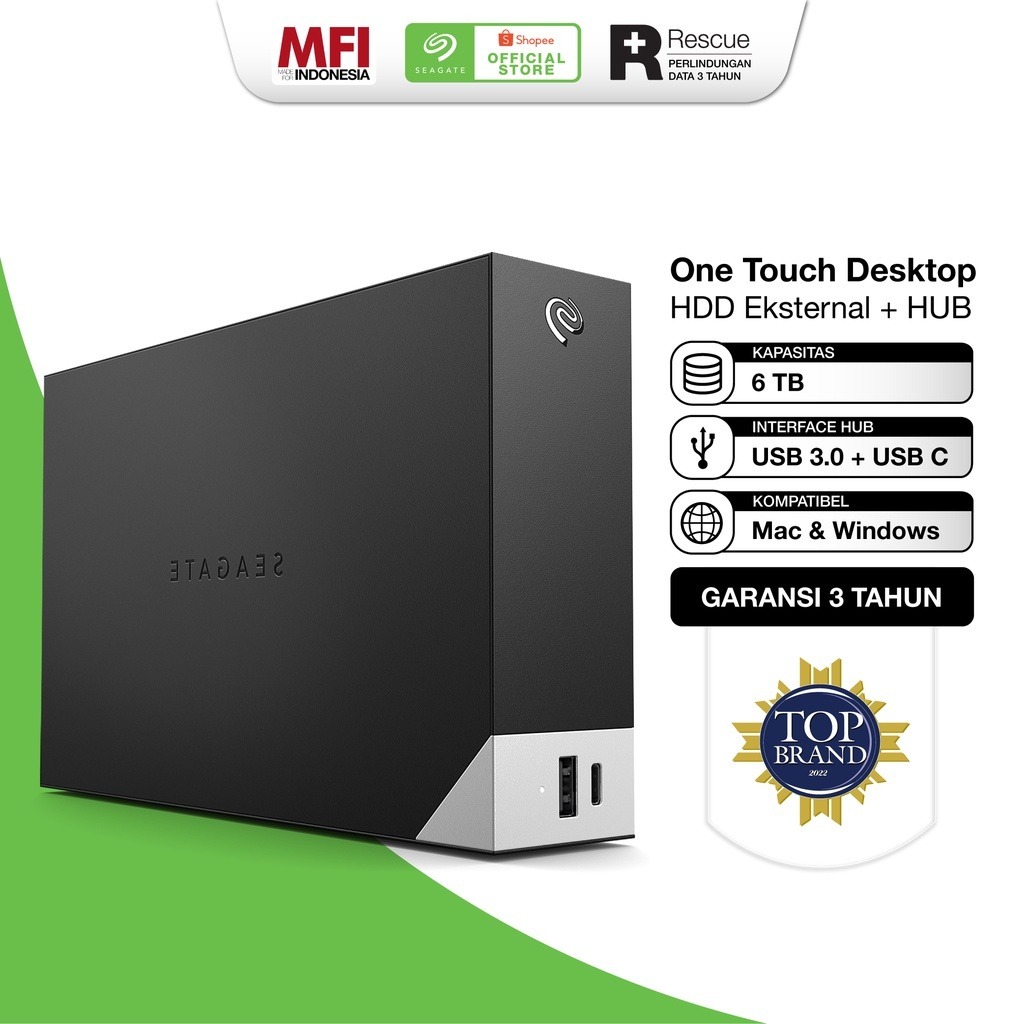 Seagate One Touch Desktop Hub HDD / Hardisk Eksternal 6TB USB3.0