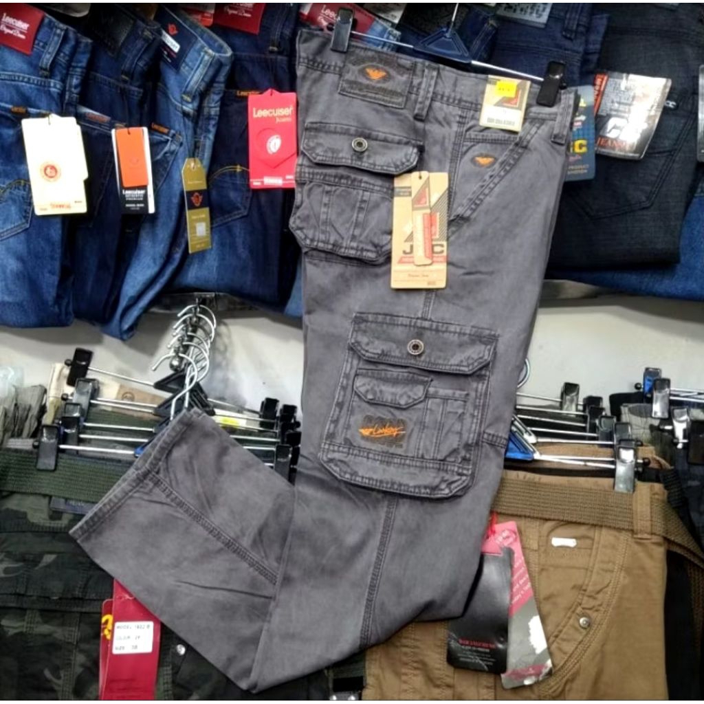 Celana Cargo Panjang Bahan Kanvas JCC