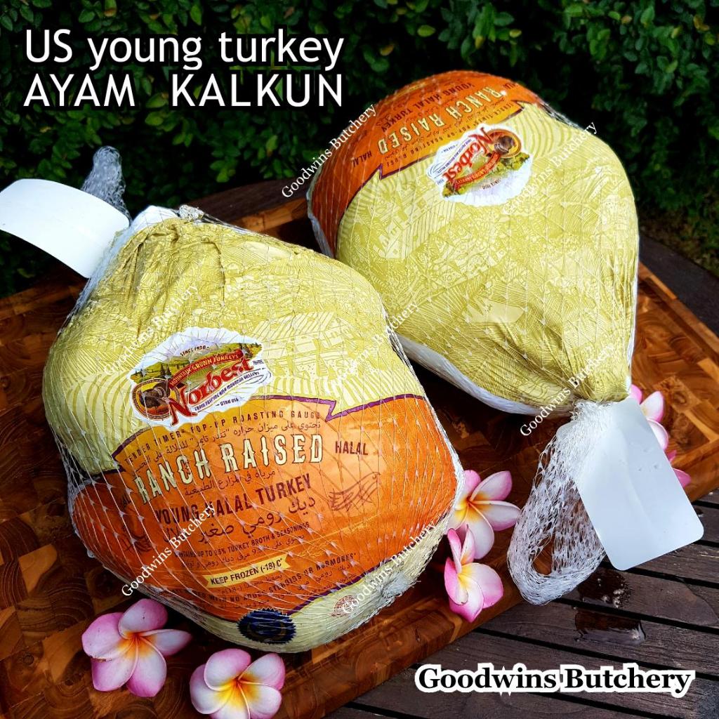 

US France young turkey no added steroids / hormon ayam kalkun import Norbest ValleyFarms Doux ButterBalls HALAL 5-6kg