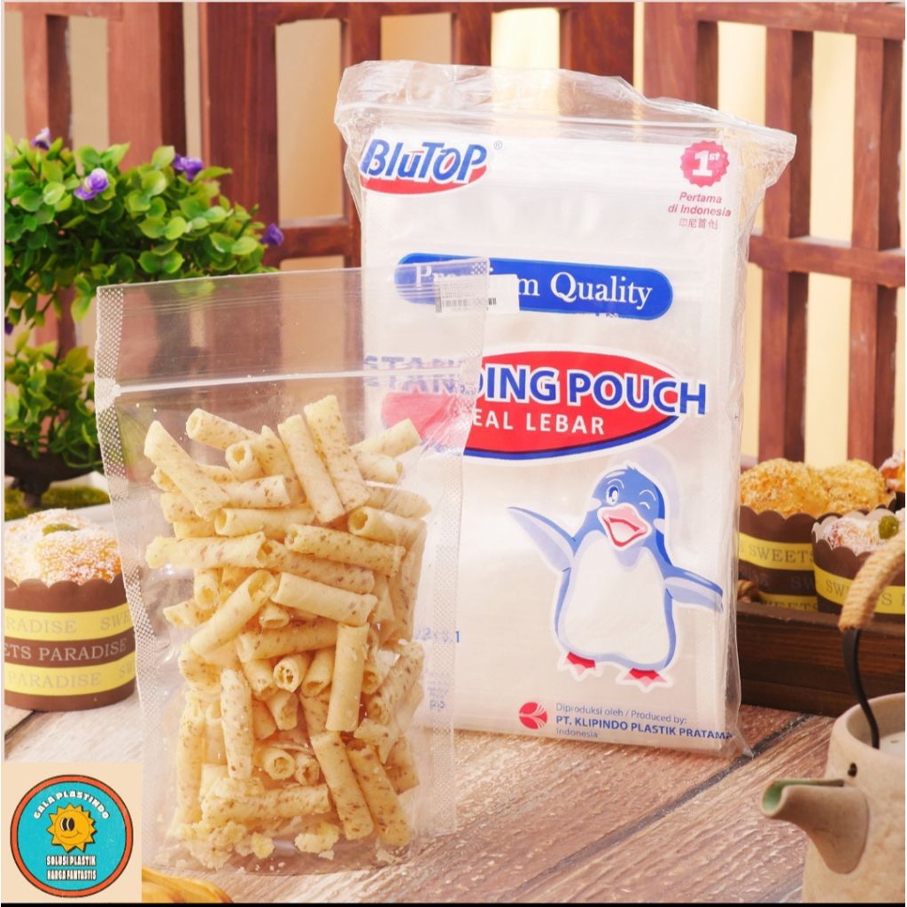

Pouch Plastik BLUTOP 10x17 cm – Cocok Kemasan Ulang Camilan & Bubuk