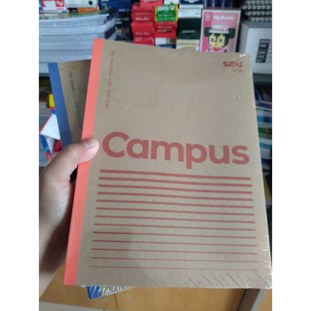 

BUKU TULIS SIDU 42-25 CAMPUS KRAFT 1 PACK ISI 5 BUKU / BUKU TULIS SIDU KRAFT KOREA 42 LEMBAR / ORIGINAL SINAR DUNIA