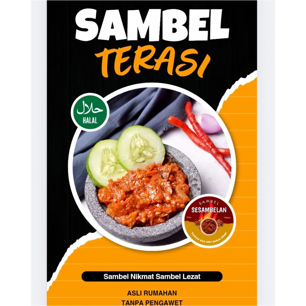 

SAMBEL TERASI by SESAMBELAN TANPA BAHAN PENGAWET ASLI RUMAHAN MAKNYUSSS