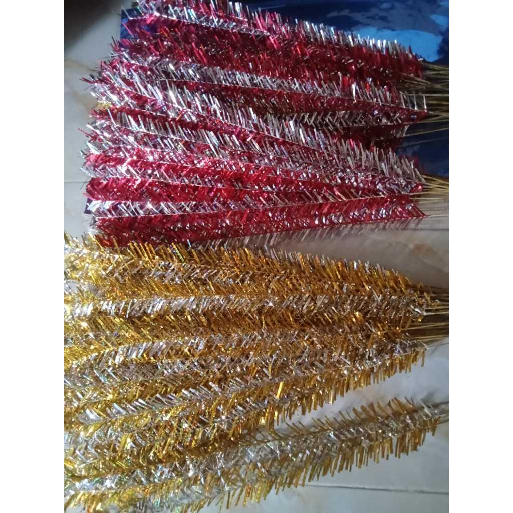 BUNGA MANGGAR murah, harga 1 pak (25 batang) MANGGAR KELAPA, KEMBANG ONDEL ONdel  lansung siap pakai