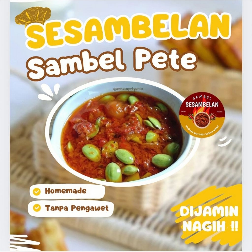 

SAMBEL PETE MAKNYUSSSS 150 gram TANPA PENGAWET by SESAMBELAN