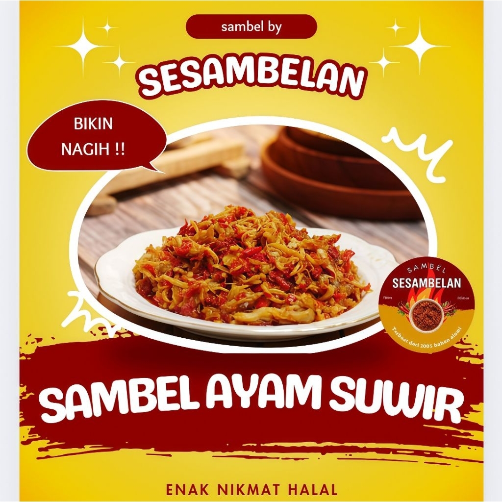 

SAMBEL AYAM SUWIR NIKMAT BIKIN NAGIH by SESAMBELAN ASLI RUMAHAN TANPA PENGAWET